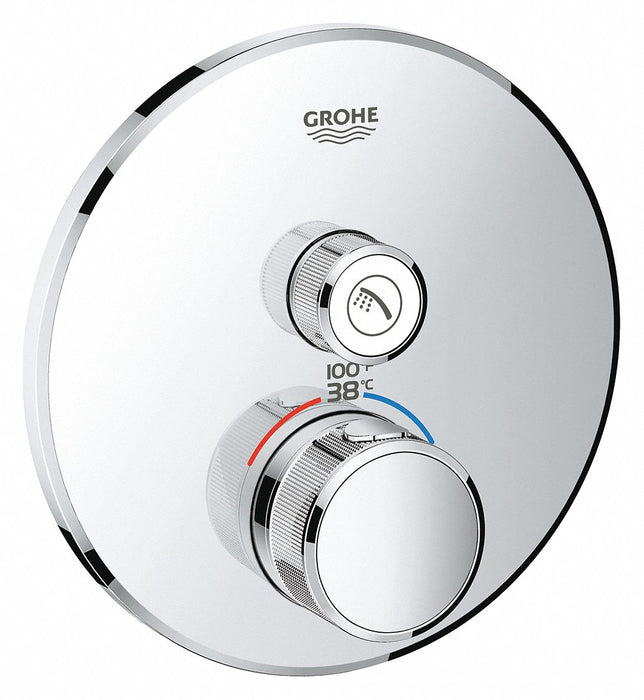 Sngl Func Thermostatic Trim Grohe Chrome