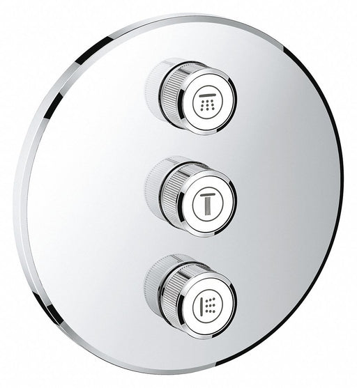 Triple Volume Control Trim Grohe Chrome