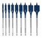 Spade Blade Drill Set 9pc Carbon Steel