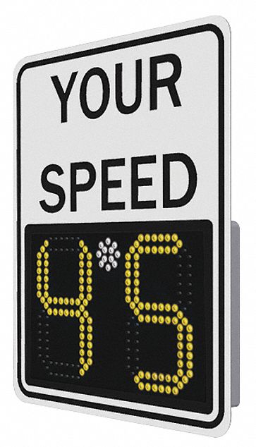 LED Radar Speed Sign Aluminum 29 x 23 