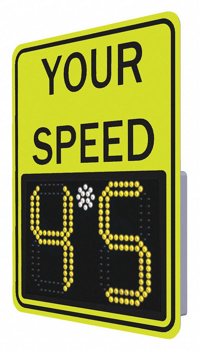 LEDRadarSpeedDisplaySign Yellow-Green