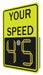 LEDRadarSpeedDisplaySign Yellow-Green