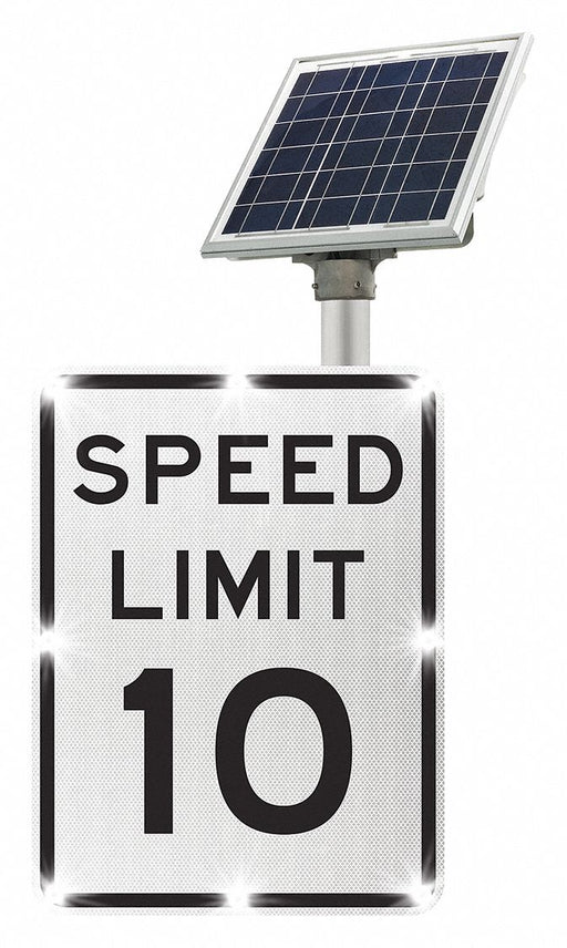 LED Traffic Sign Speed Limit 10 24 x18 