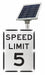 LED Traffic Sign Speed Limit 5 24 x 18 