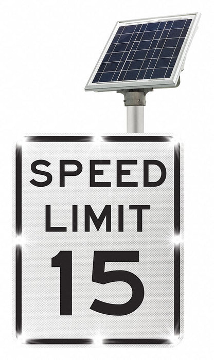 LED Traffic Sign Speed Limit 15 30 x24 