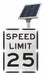 LED Traffic Sign Speed Limit 25 30 x24 