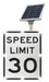 LED Traffic Sign Speed Limit 30 30 x24 