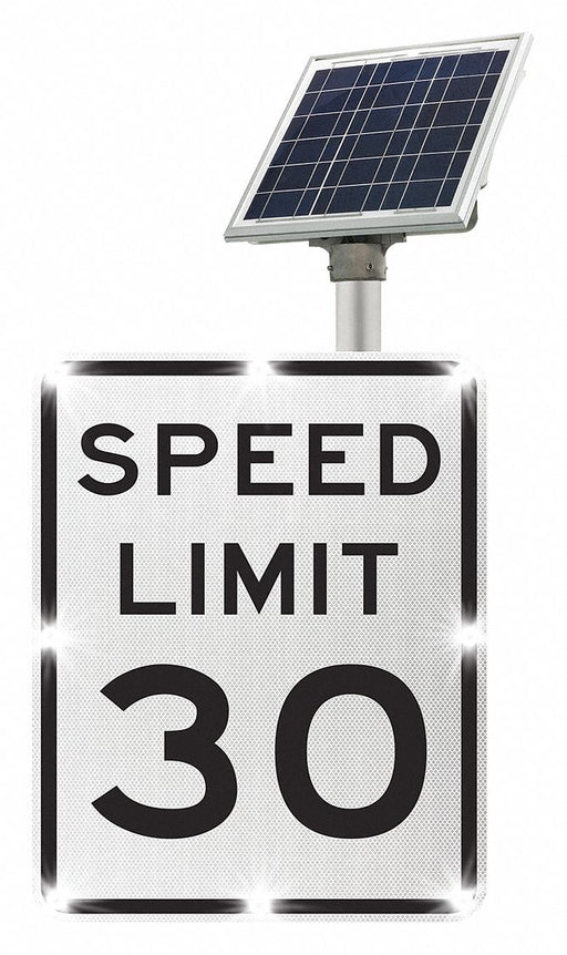 LED Traffic Sign Speed Limit 30 30 x24 