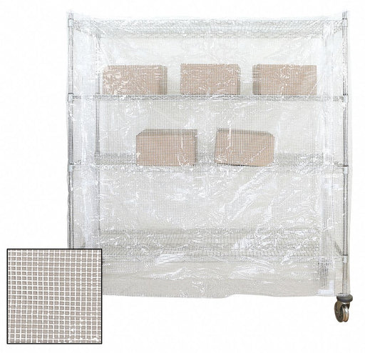 Cart Cover Clear 24 inx48 inx62 in Vinyl