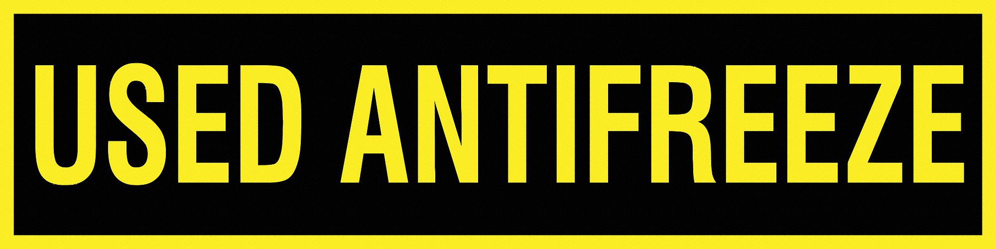 Safety Label 2.25in x 9in Vinyl