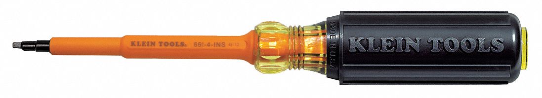 InsulSquareScrewdriver Sq #1 Blc Round