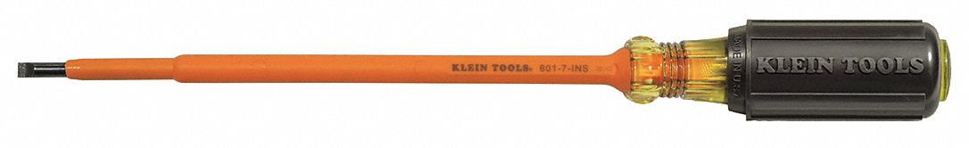 InsulScrewdriver Slt 3/16in Blc Round