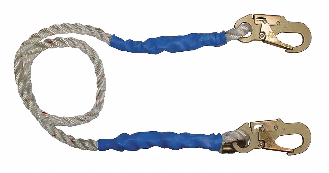 Positioning Lanyard White Fixed