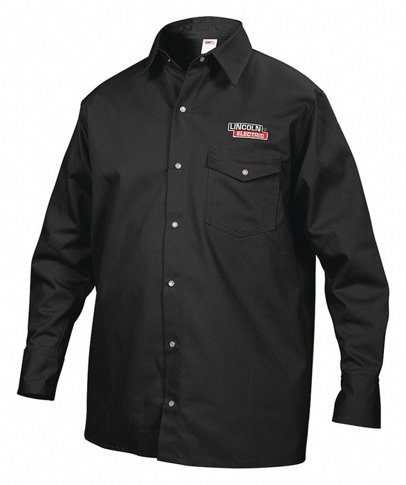 Flame-Resistant Collared Shirt Black XL