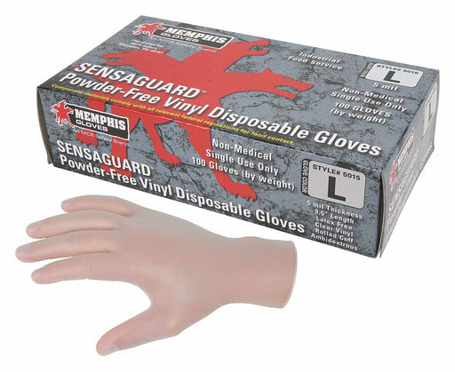 J4964 Disposable Gloves Vinyl L PK100