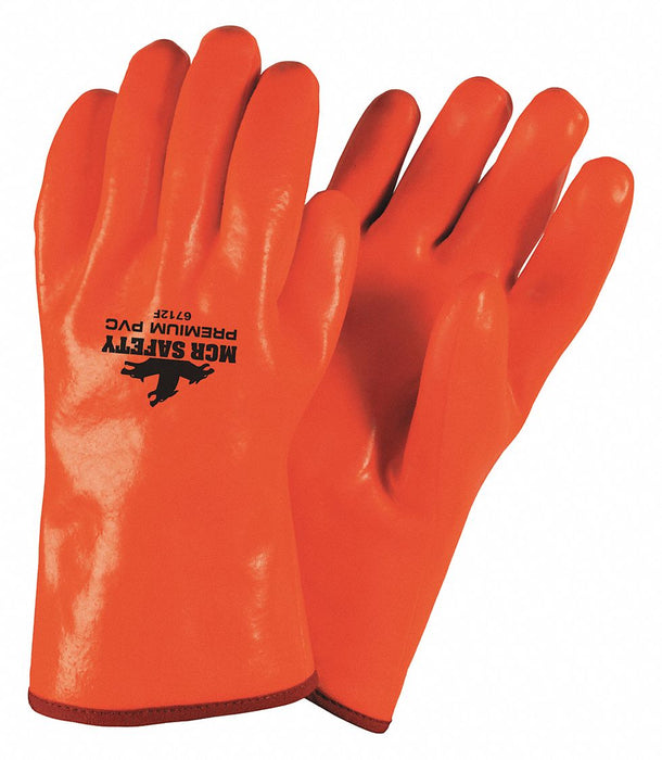 Gloves PVC L 12 in L Gauntlet PR PK12