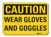 Rflct Eye Hand Caution Sign 10x14in Alum