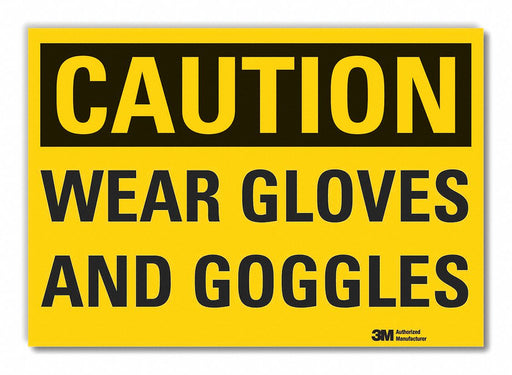Caution Sign 7in x 10in Non-PVC Polymer