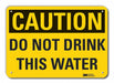 Caution Sign 10 inx14 in Plastic