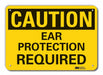 Rflct Hearing Caution Sign 10x14in Alum