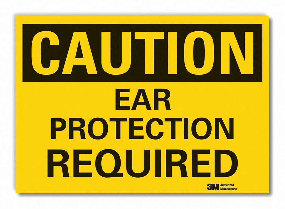 Caution Sign 7inx10in Non-PVC Polymer