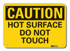 Rflctv Hot Surface Caution Sign 10x14in