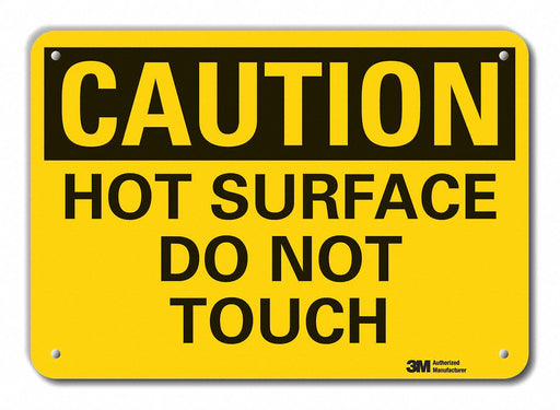Caution Sign 10 inx14 in Plastic