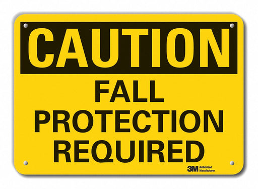 Caution Sign 10 inx14 in Plastic