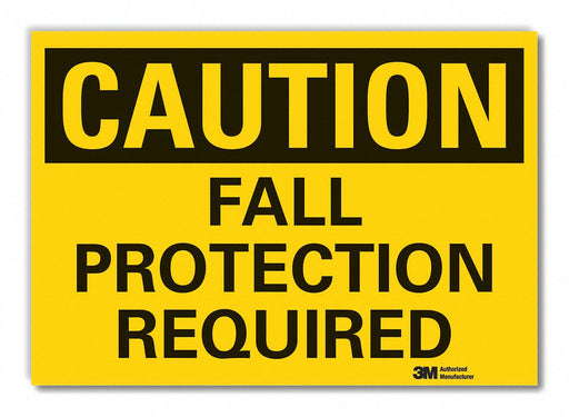 Caution Sign 7inx10in Non-PVC Polymer