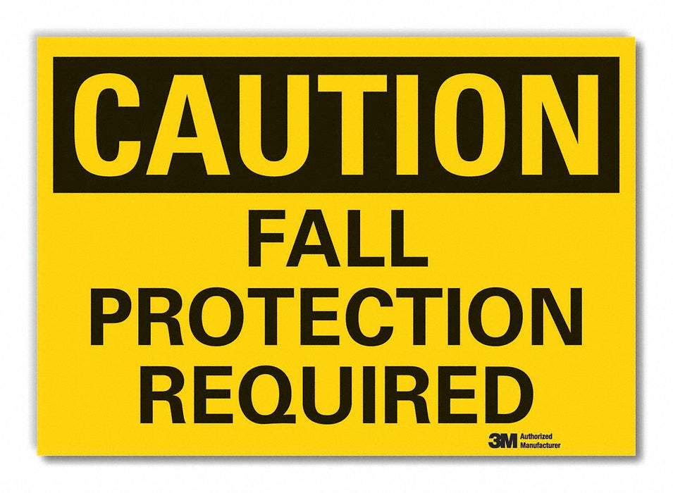 Caution Sign 7inx10in Non-PVC Polymer