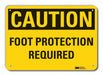 Caution Sign 10 in x 14 in Plastic