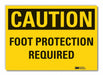 Caution Sign 7inx10in Non-PVC Polymer