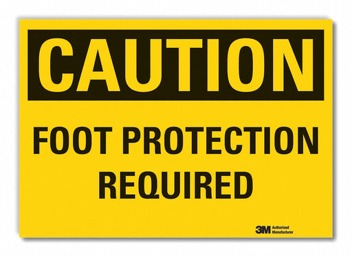 Caution Sign 7inx10in Non-PVC Polymer