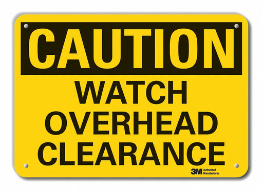 Caution Sign 10 inx14 in Plastic