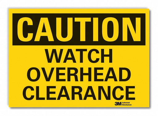Caution Sign 7inx10in Non-PVC Polymer