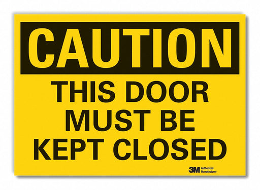Caution Sign 7 x 10 in Non-PVC Polymer