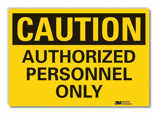 Caution Sign 10in x 14in Non-PVC Polymer