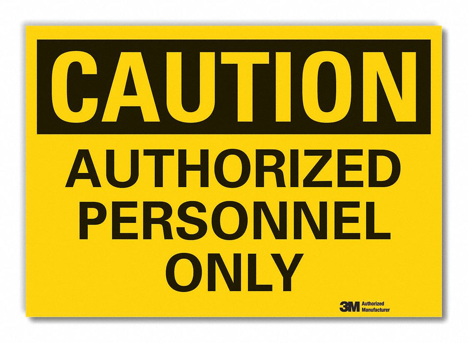 Caution Sign 7inx10in Non-PVC Polymer