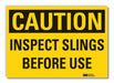 Fall Caution Rflct Label 7 in x 10 in