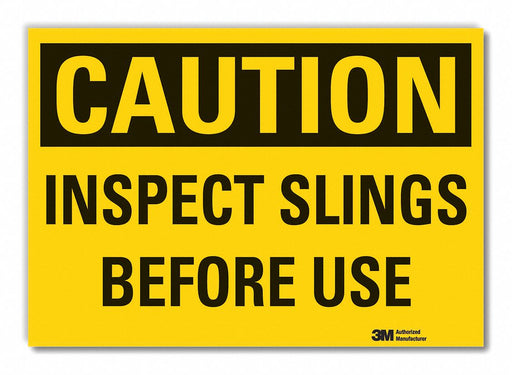 Caution Sign 10in x 14in Non-PVC Polymer