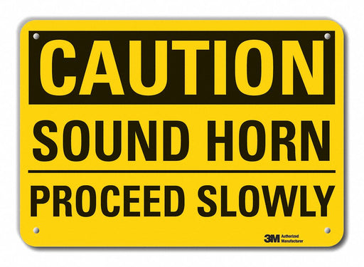 Caution Sign 10 inx14 in Plastic