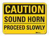 Rflctv Lift Truck Trfc Caut Sign 10x14in