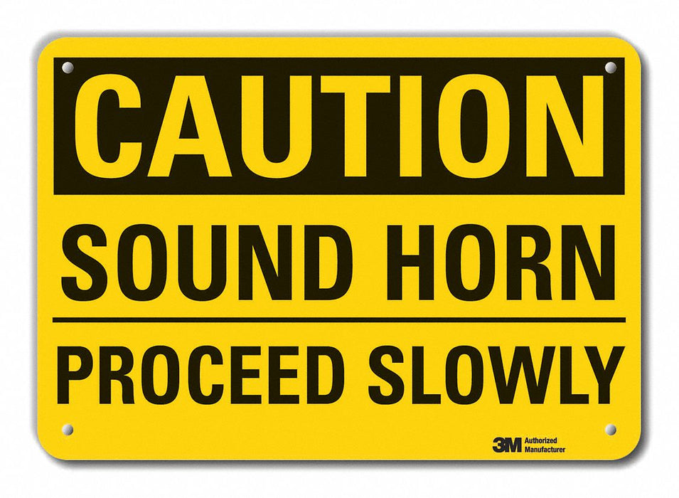Rflctv Lift Truck Trfc Caut Sign 10x14in