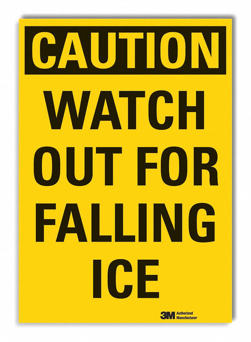 Caution Sign 10in x 7in Non-PVC Polymer