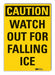 Icy Caution Rflctv Label 7inx10in