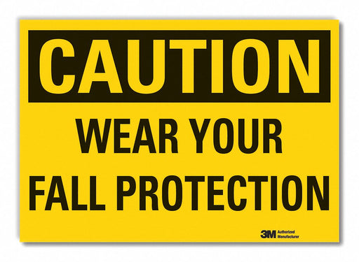 Caution Sign 7in x 10in Non-PVC Polymer