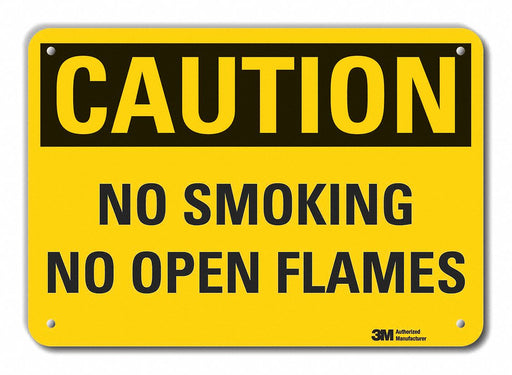 Caution Sign 10 inx14 in Plastic