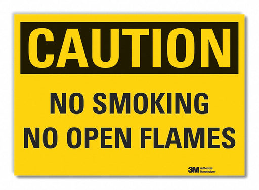 Caution Sign 7inx10in Non-PVC Polymer
