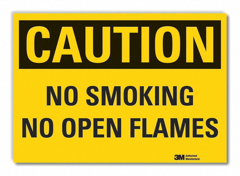 Caution Sign 7inx10in Non-PVC Polymer