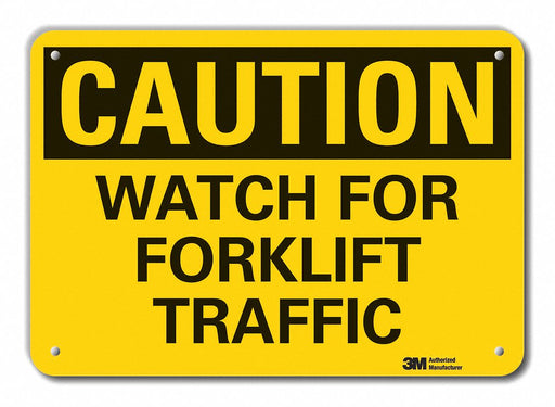 Caution Sign 10 inx14 in Plastic